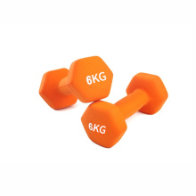 Hot Sale 6kg Orange Dumbbell for Home & Gym Fitness